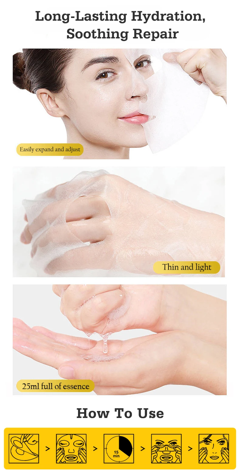 Guanjing OEM Natural Care Turmeric Facial Mask Anti Ance Moisturizing Cleansing Organic Plant Face Mask